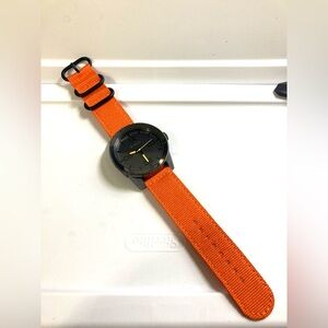 Nixon The Corporal watch, new orange cloth strap, new Renata brand batte…